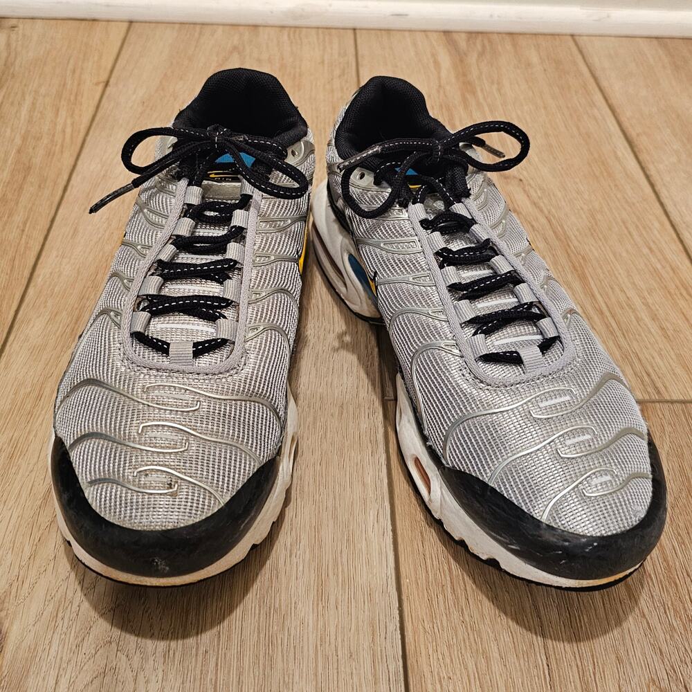 Nike Air Max Plus Silver/Yellow Women's GS Running Shoes Size 7 FIRM ON PRICE